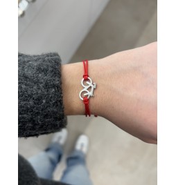 Pulsera bicicleta con macramé