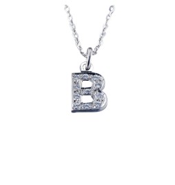 Colgante letra oro blanco y brillantes