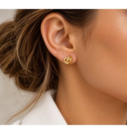 Pendientes de oro con nudo